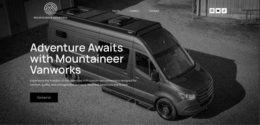 Screenshot 2026-02-20 at 11.00.58 AM Mountaineer Vanworks website project in West Virginia